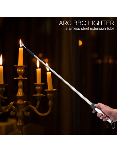 Encendedor Eléctrico Telescópico Summoner 32.5cm Recargable USB