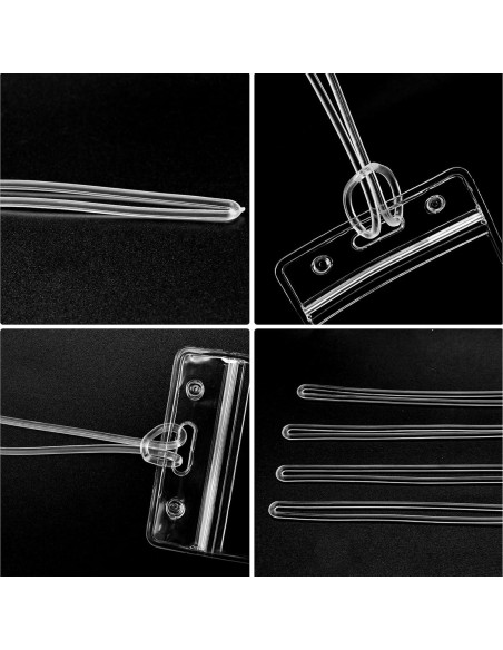 Paquete de 60 correas de bucle de etiqueta de equipaje Koorito 15 cm Paquete de 60 correas de bucle de etiqueta de equipaje Koorito 15 cm