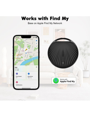 Paquete de 3 Localizadores Bluetooth Rechale Air Tracker Negro