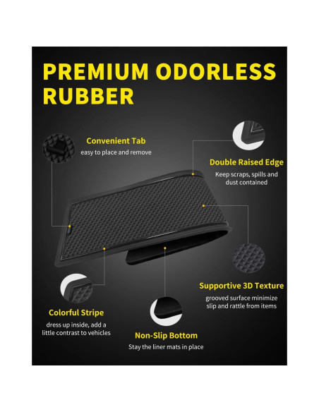 Accesorios de Alfombrilla Asgohme para Toyota Tacoma 2016-2023 Accesorios de Alfombrilla Asgohme para Toyota Tacoma 2016-2023