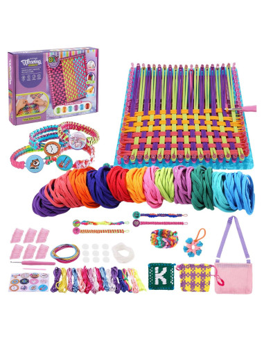 Kit de Telar HIERYQHE para Tejer Juguetes - 20x4.8x29.5cm