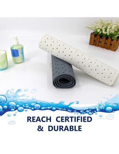 Alfombrilla Antideslizante para Baño SafeLand 76x38cm Azul TPR