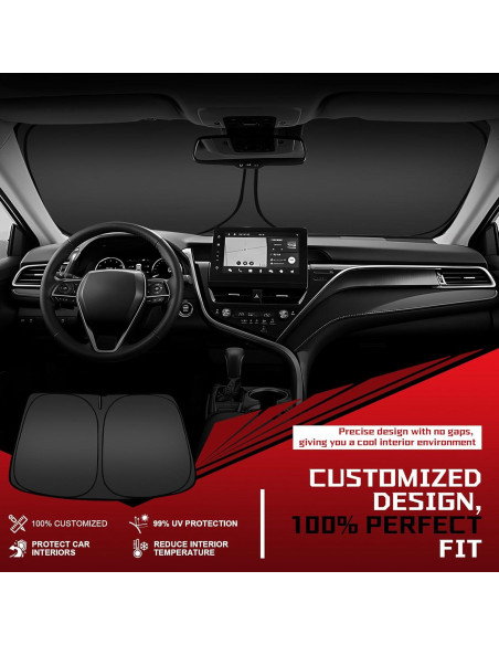 Protector Solar Plegable Fonowka para Parabrisas Nissan Frontier 2006-2021 Protector Solar Plegable Fonowka para Parabrisas Nissan Frontier 2006-2021