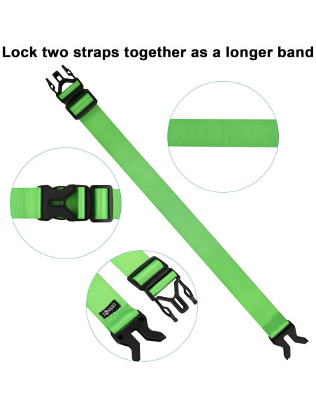 Correa de Equipaje Nylon Cosmos TRL-LUG-STRAP-ADJ Verde Correa de Equipaje Nylon Cosmos TRL-LUG-STRAP-ADJ Verde