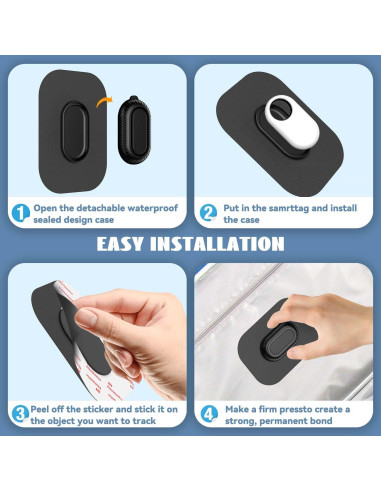 Funda Adhesiva para Samsung Galaxy SmartTag2 QINZAC - 2 Piezas