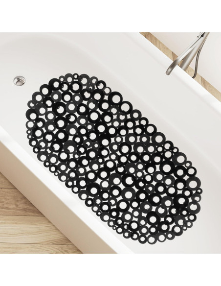Alfombrilla Ovalada Antideslizante WELTRXE 68.6x35.6cm Negra Alfombrilla Ovalada Antideslizante WELTRXE 68.6x35.6cm Negra
