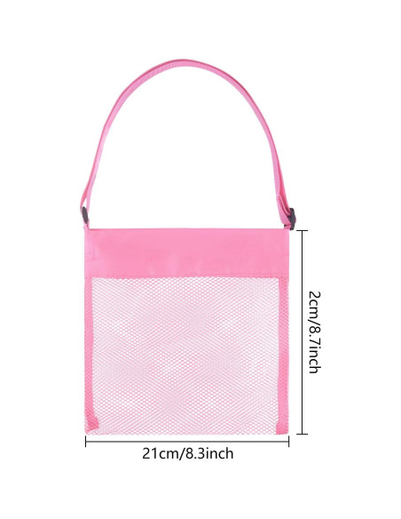 Bolsas de Playa de Malla TUPARKA 4 Pcs Ajustables 22x21cm Bolsas de Playa de Malla TUPARKA 4 Pcs Ajustables 22x21cm