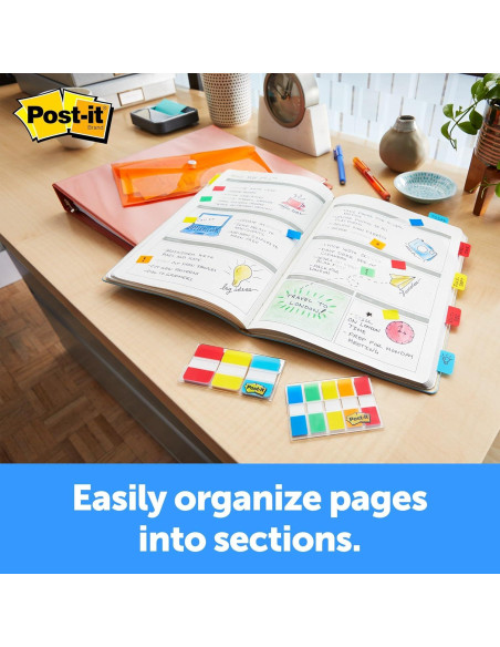 Pestañas Post-it 1" Sólido 6 Colores 36 Pestañas Dispensador Pestañas Post-it 1" Sólido 6 Colores 36 Pestañas Dispensador