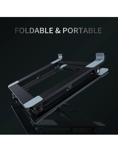 Soporte Ergonómico para Laptop VIGLT Ajustable Negro 10-17.3"