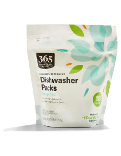 Detergente en Polvo para Lavavajillas 365 Whole Foods 18 Paquetes