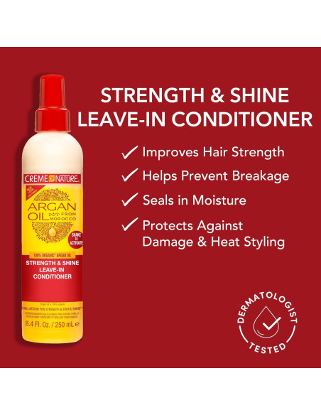 Acondicionador Sin Enjuague Creme of Nature 250 ml Aceite de Argán Acondicionador Sin Enjuague Creme of Nature 250 ml Aceite de Argán