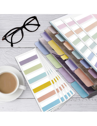 Pestañas Adhesivas Potanro 360pcs 4.6cm Coloridas Reposicionables