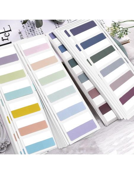Pestañas Adhesivas Potanro 360pcs 4.6cm Coloridas Reposicionables Pestañas Adhesivas Potanro 360pcs 4.6cm Coloridas Reposicionables