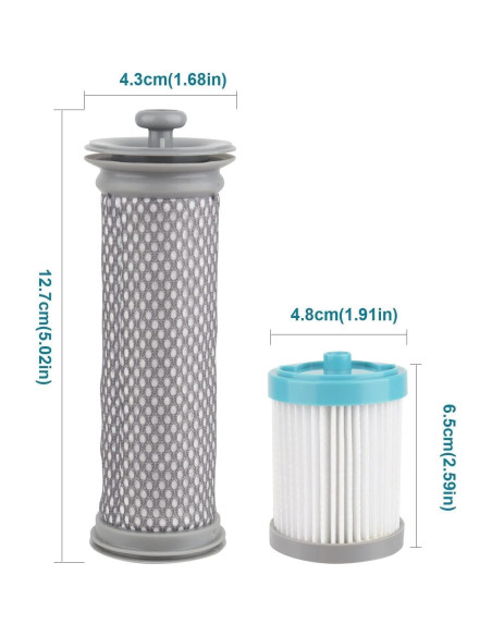 Filtros de Reemplazo Sgizoku A10/A11 para Aspiradora Tineco - 3 Pre y 3 HEPA Filtros de Reemplazo Sgizoku A10/A11 para Aspiradora Tineco - 3 Pre y 3 HEPA