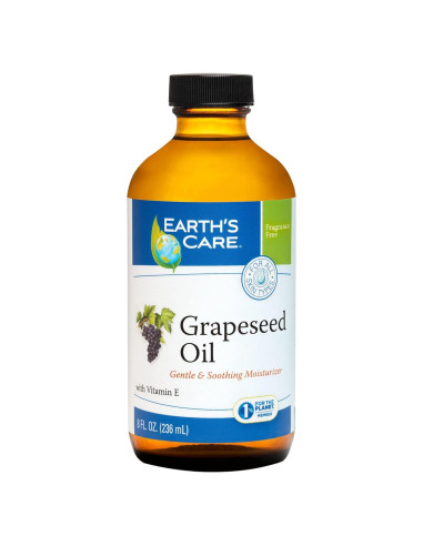Aceite de Semilla de Uva Earth's Care 236.6 ml Prensado en Frío