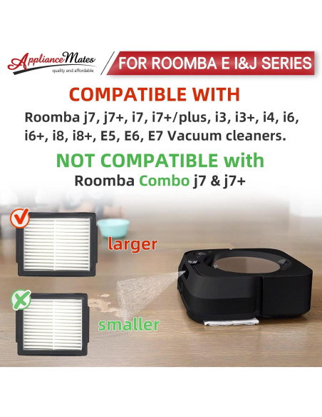 Filtros HEPA Reemplazo APPLIANCEMATES para iRobot Roomba E/I 9 Piezas Filtros HEPA Reemplazo APPLIANCEMATES para iRobot Roomba E/I 9 Piezas