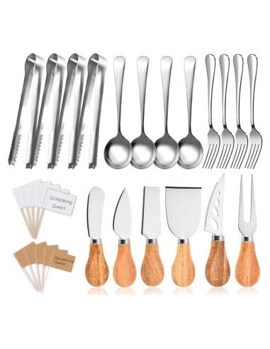 Juego de Utensilios de Charcutería 19 Piezas BBKON - Cuchillos y Tenedores