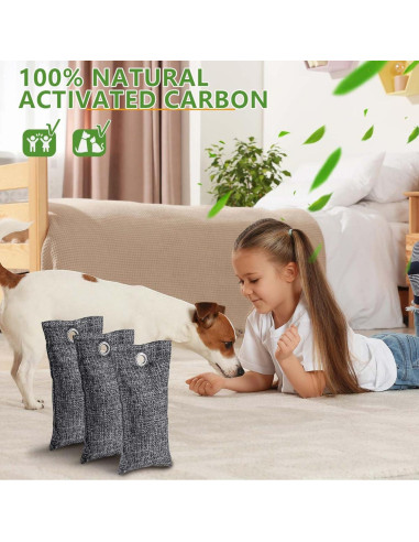 Bolsas Purificadoras de Aire WSSROGY 16 Paquetes Carbón Activado