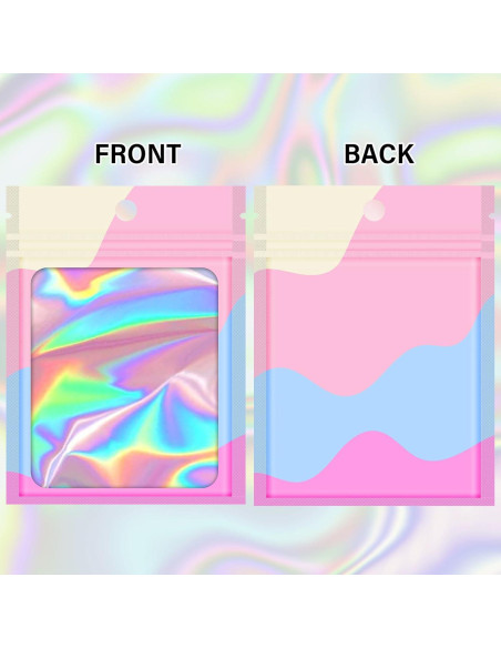 100 Bolsas de Empaque Holográficas Reutilizables 8.89x11.94cm 100 Bolsas de Empaque Holográficas Reutilizables 8.89x11.94cm