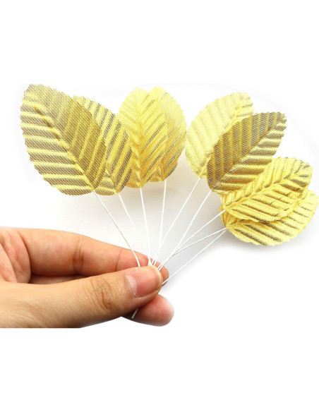 Hojas de Seda IVYRISE 200PCS Doradas para Decoración de Bodas Hojas de Seda IVYRISE 200PCS Doradas para Decoración de Bodas
