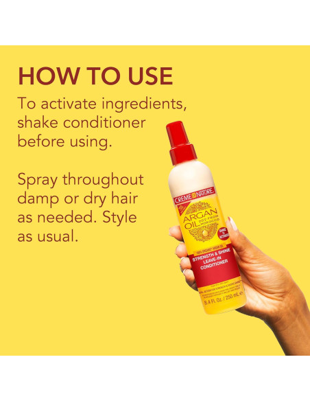 Acondicionador Sin Enjuague Creme of Nature 250 ml Aceite de Argán Acondicionador Sin Enjuague Creme of Nature 250 ml Aceite de Argán