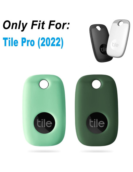 Funda de Silicona Geiomoo para Tile Pro 2022 - 2 Paquete Menta y Verde Esmeralda Funda de Silicona Geiomoo para Tile Pro 2022 - 2 Paquete Menta y Verde Esmeralda