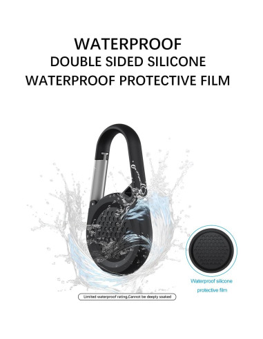 Soporte Airtag SCALLOP con Mosquetón - Funda Impermeable 2 Pz