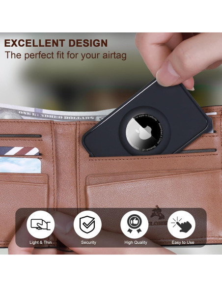 Soporte de Cartera Airtag PESTON Negro - Silicona Ultraligera Soporte de Cartera Airtag PESTON Negro - Silicona Ultraligera