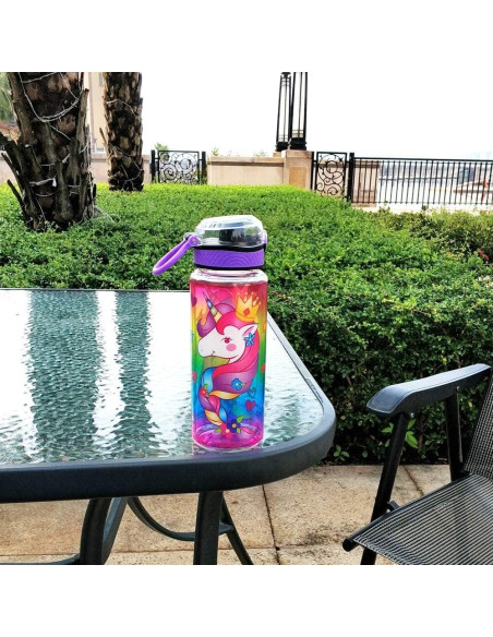 Botella de Agua Reutilizable Home Tune Unicornio 680ml Botella de Agua Reutilizable Home Tune Unicornio 680ml
