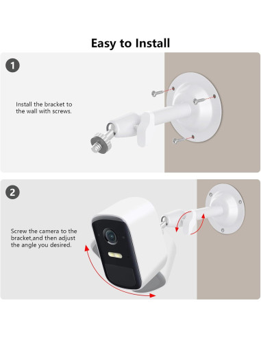 Soporte de Pared Ajustable Eufy para Cámaras - Metal Resistente