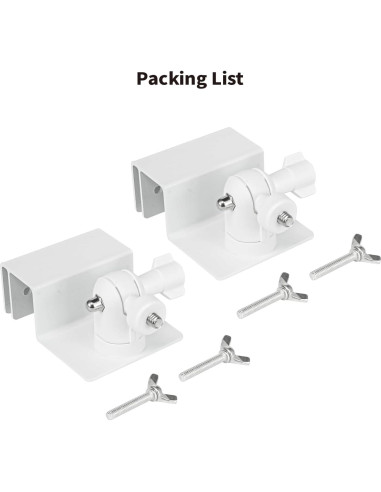 Soporte de canalón Tonton para cámaras Eufy - 2 paquetes