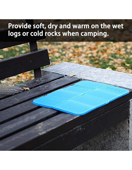 Cojín de Camping Plegable Inheming 2 Unidades EVA A Prueba de Agua Cojín de Camping Plegable Inheming 2 Unidades EVA A Prueba de Agua