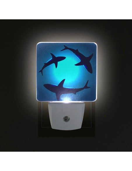 Conjunto de 2 luces nocturnas LED Naanle con sensor automático Conjunto de 2 luces nocturnas LED Naanle con sensor automático
