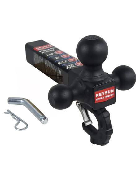 Enganche de Remolque Tri-Bola REYSUN 4536 kg Ajuste Universal Enganche de Remolque Tri-Bola REYSUN 4536 kg Ajuste Universal