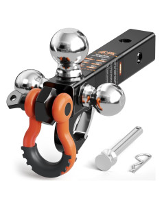 Soporte de Remolque Tri-Bola AC-DK con Gancho y Grillete 10000 lbs