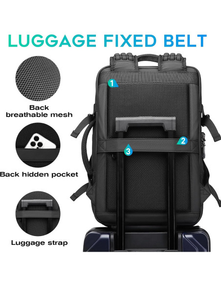 Mochila de Vacío BANGE 60L con Bomba y Cerradura Antirrobo Mochila de Vacío BANGE 60L con Bomba y Cerradura Antirrobo