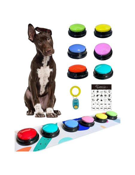Kit de Botones de Comunicación para Perros Damei - 6 Botones Grabables Kit de Botones de Comunicación para Perros Damei - 6 Botones Grabables