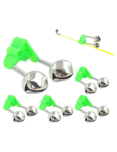 5 Campanas de Pesca Qintreesify con Doble Alerta Verde