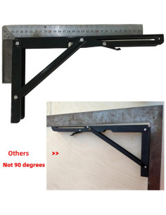 Soportes Plegables de Estante NUXI 30.48 cm Carga 185.97 kg - Paquete de 2 2