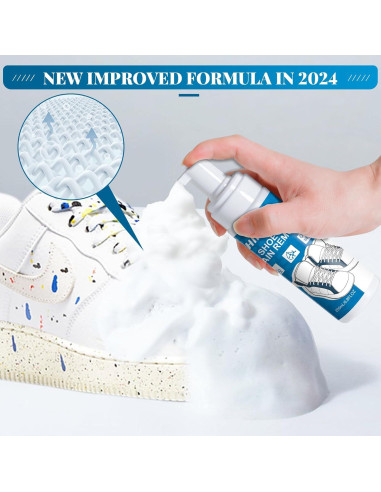 Kit Limpiador de Zapatos 3-en-1 con Espuma y Cepillo