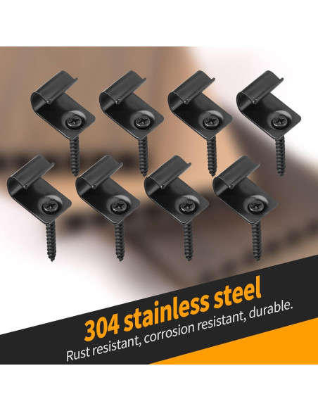 Clips de Decking Inoxidable DUZFOREI 40 Unidades para Instalación Clips de Decking Inoxidable DUZFOREI 40 Unidades para Instalación