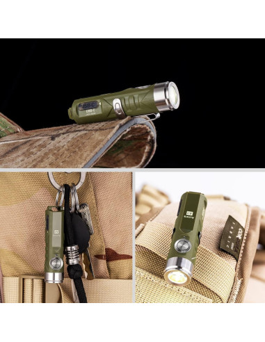 Linterna EDC RovyVon A1 Gen 4 650 Lúmenes Verde Militar