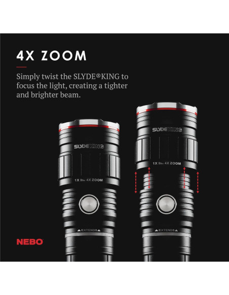 Linterna NEBO SLYDE KING 500 Lúmenes Recargable Impermeable Linterna NEBO SLYDE KING 500 Lúmenes Recargable Impermeable