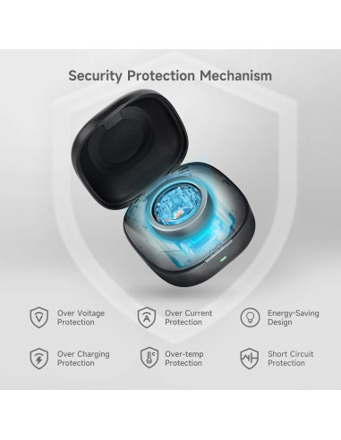 Funda de Carga Inalámbrica Vodi Mosa para Oura Ring Gen3 Tamaño 10