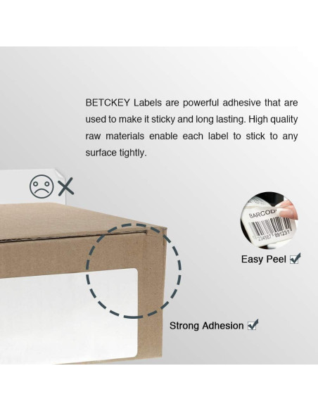 Etiquetas de Dirección de Devolución BETCKEY 25mm x 54mm - 28 Rollos Etiquetas de Dirección de Devolución BETCKEY 25mm x 54mm - 28 Rollos