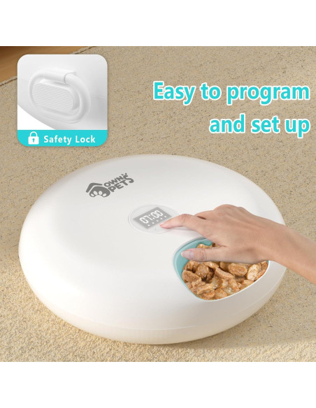 Alimentador Automático Ownpets 6 Comidas para Gatos y Perros Alimentador Automático Ownpets 6 Comidas para Gatos y Perros