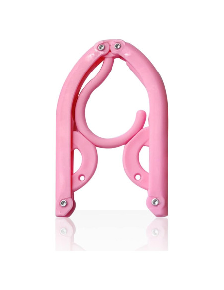 11 Perchas de Viaje Plegables BWXXXR Rosa para Ropa 11 Perchas de Viaje Plegables BWXXXR Rosa para Ropa