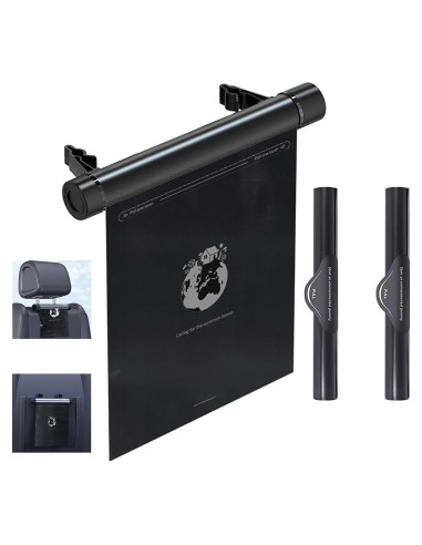 Cubo de Basura para Auto Mrsnimou 2L Negro con 40 Bolsas