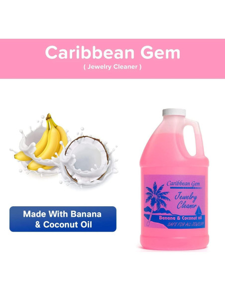 Limpiador de Joyería Caribbean Gem 1.89L - Natural y Efectivo Limpiador de Joyería Caribbean Gem 1.89L - Natural y Efectivo