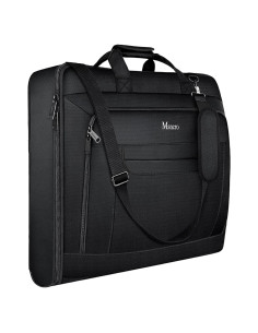 Bolsa de Ropa de Viaje Mancro 40L Plegable Negra con Correa